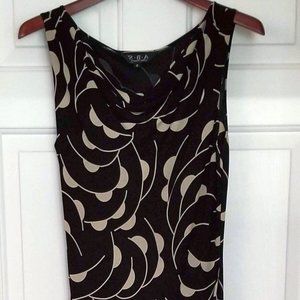 Stunning Black ABS Dress with Cowl Neck